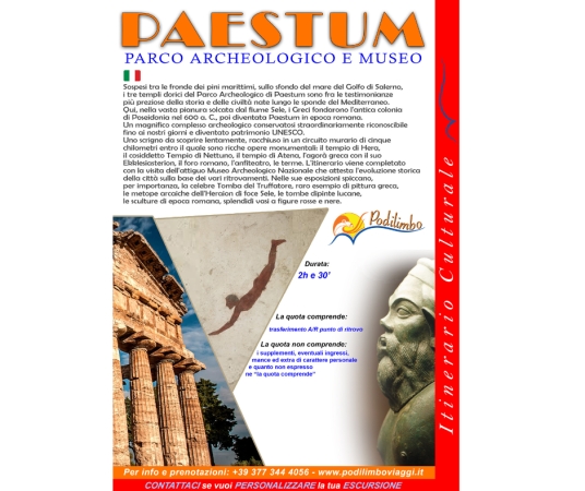 Parco Archeologico di Paestum Escursioni in Cilento
