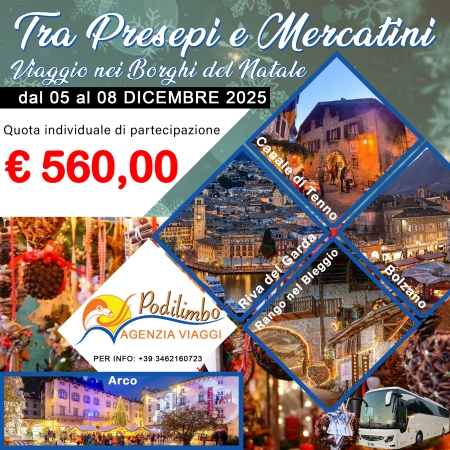 Mercatini di Natale 5-8 Dicembre Viaggi di Gruppo